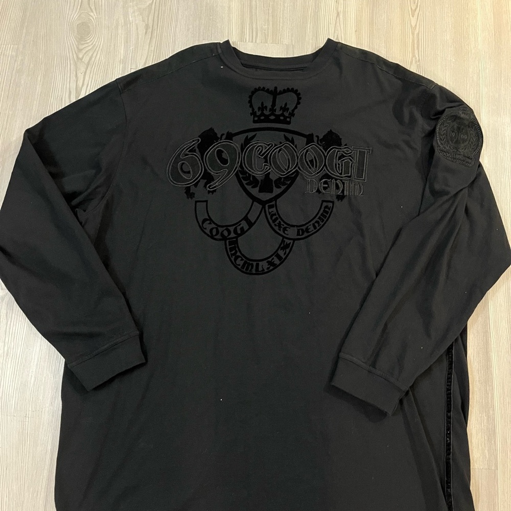 Coogi Men's Black Long Sleeve Shirt